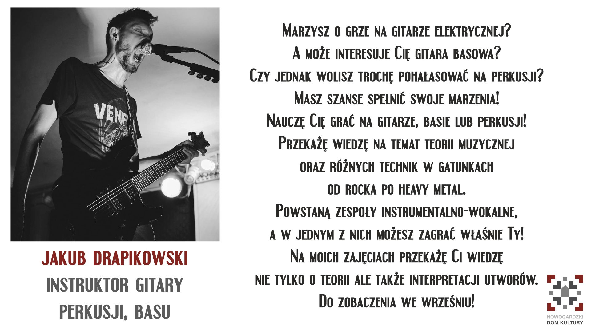 Z CYKLU NDKOWI INSTRUKTORZY... JAKUB DRAPIKOWSKI